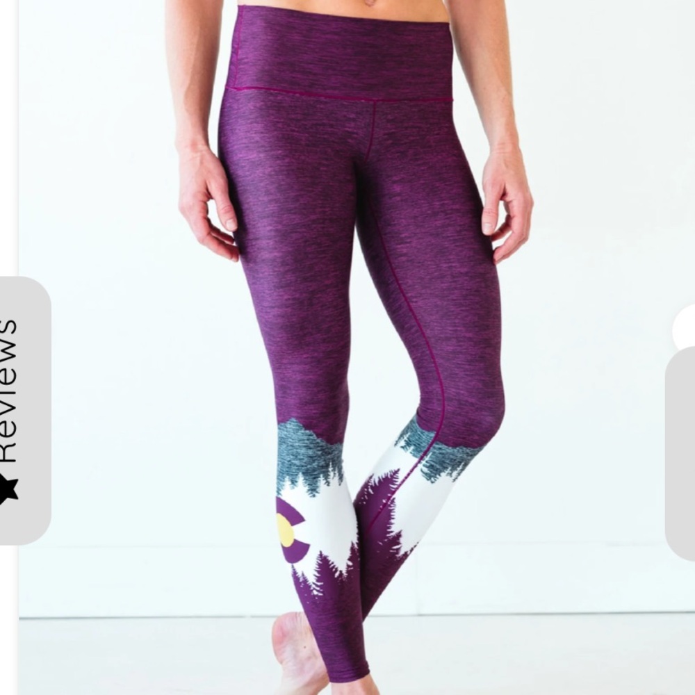 Colorado Threads Women’s Burgundy Native Yoga Pants